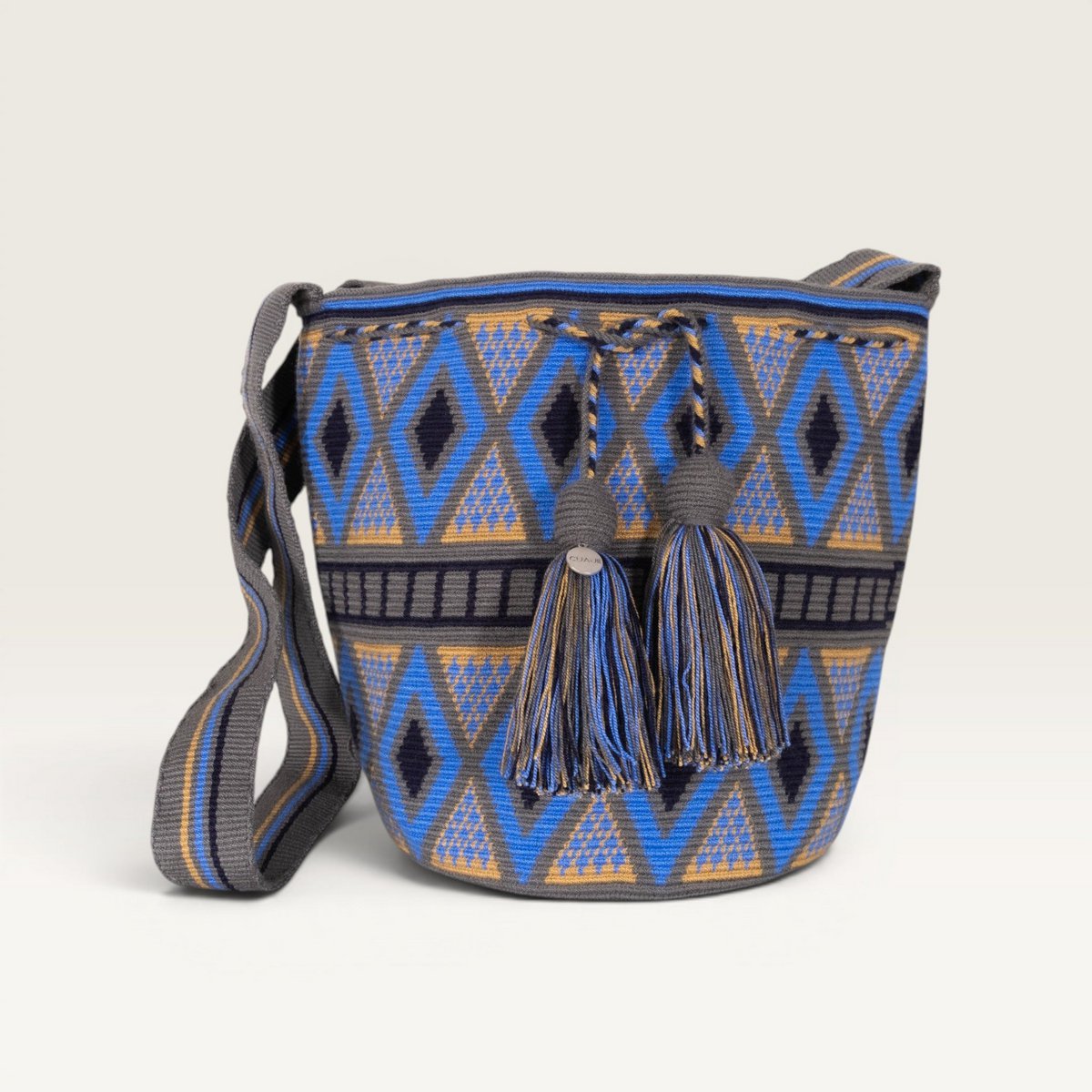 Geometric crossbody L | Lapis