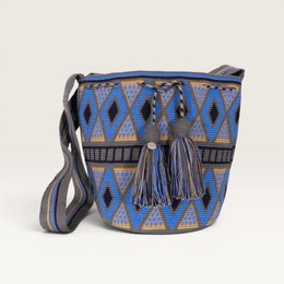 Geometric crossbody L | Lapis