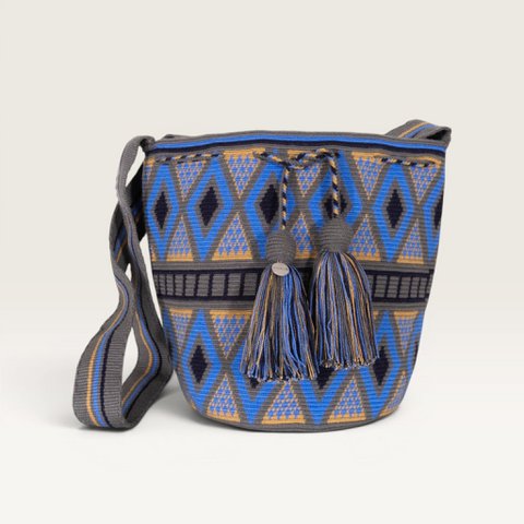Geometric crossbody L | Lapis