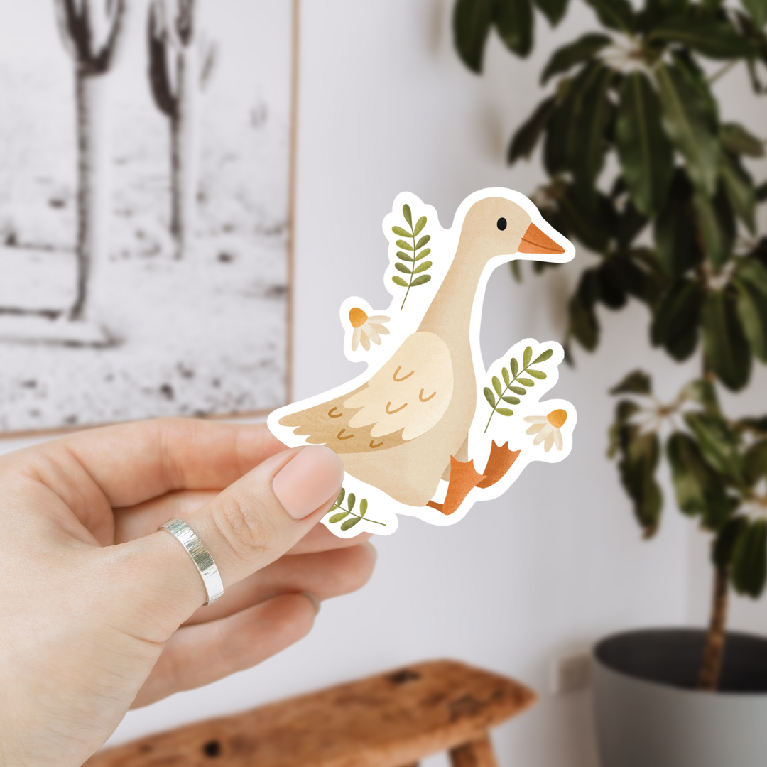 Sticker Goose Vinyl - Sticker Oeese Kiss Cut
