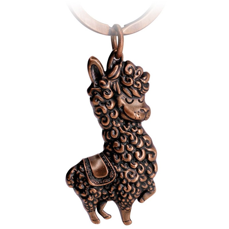 "No Drama Llama" Llama nøglering - Cool Llama/Alpaka vedhæng - Lucky Charm og gave til Lama elskere