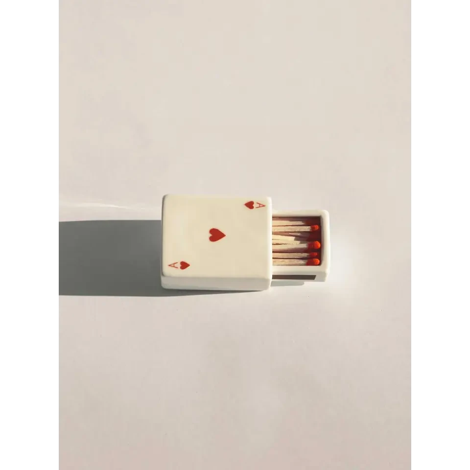 Streichholzschachtel aus Keramik – Kopie mit 3 Herzen