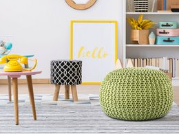Pouf outdoor ø55cm Sitzpouf Terrasse Pool Garten