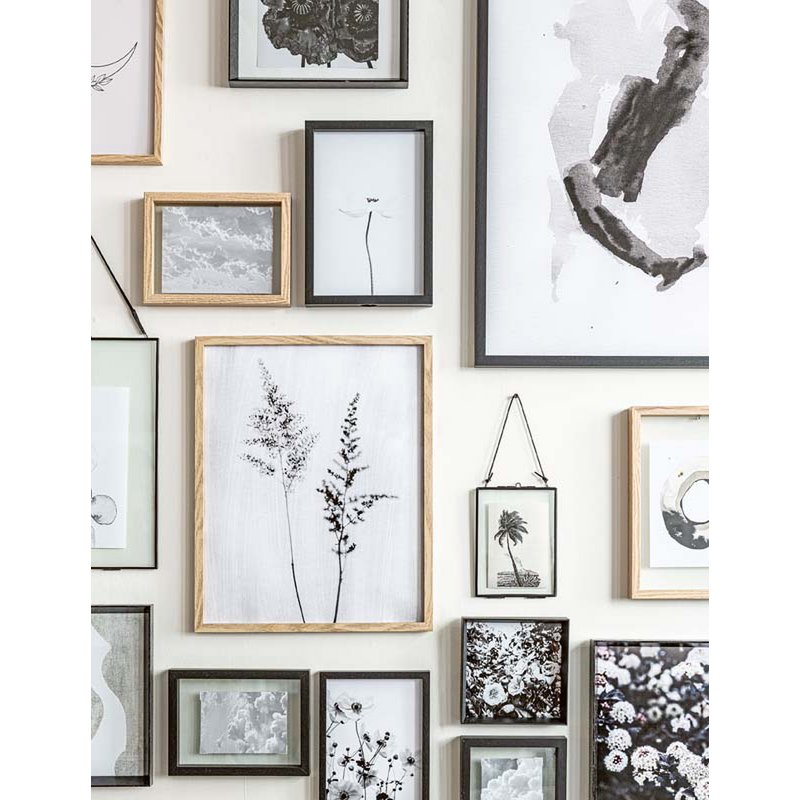 Photo Frame Metal Black 20x20x3.5cm