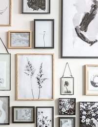 Photo Frame Metal Black 20x20x3.5cm