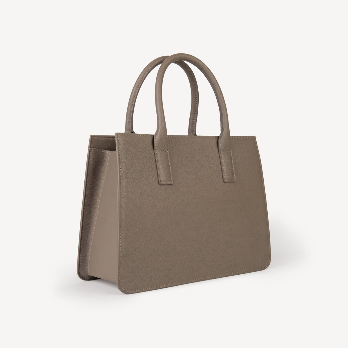 Borsa a mano in pelle di mela vegana - Taupe