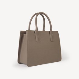 Vegan Apple Skin Handbag - Taupe