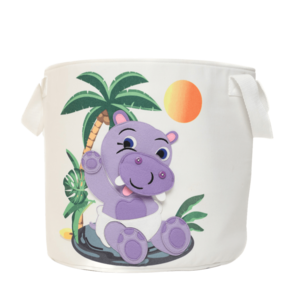 Baby hippopotamus - storage box (round)
