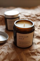 GINGER LILY, natürliche Sojawachskerze mit ätherischen Ölen