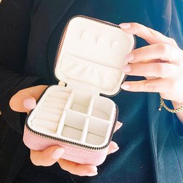 Jewelry travel case pink
