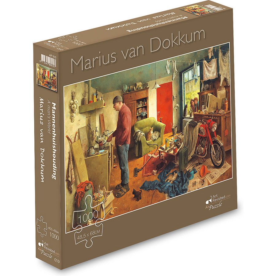 Puzzel - Mannenhuishouding 48,5x68cm - 1000 pcs