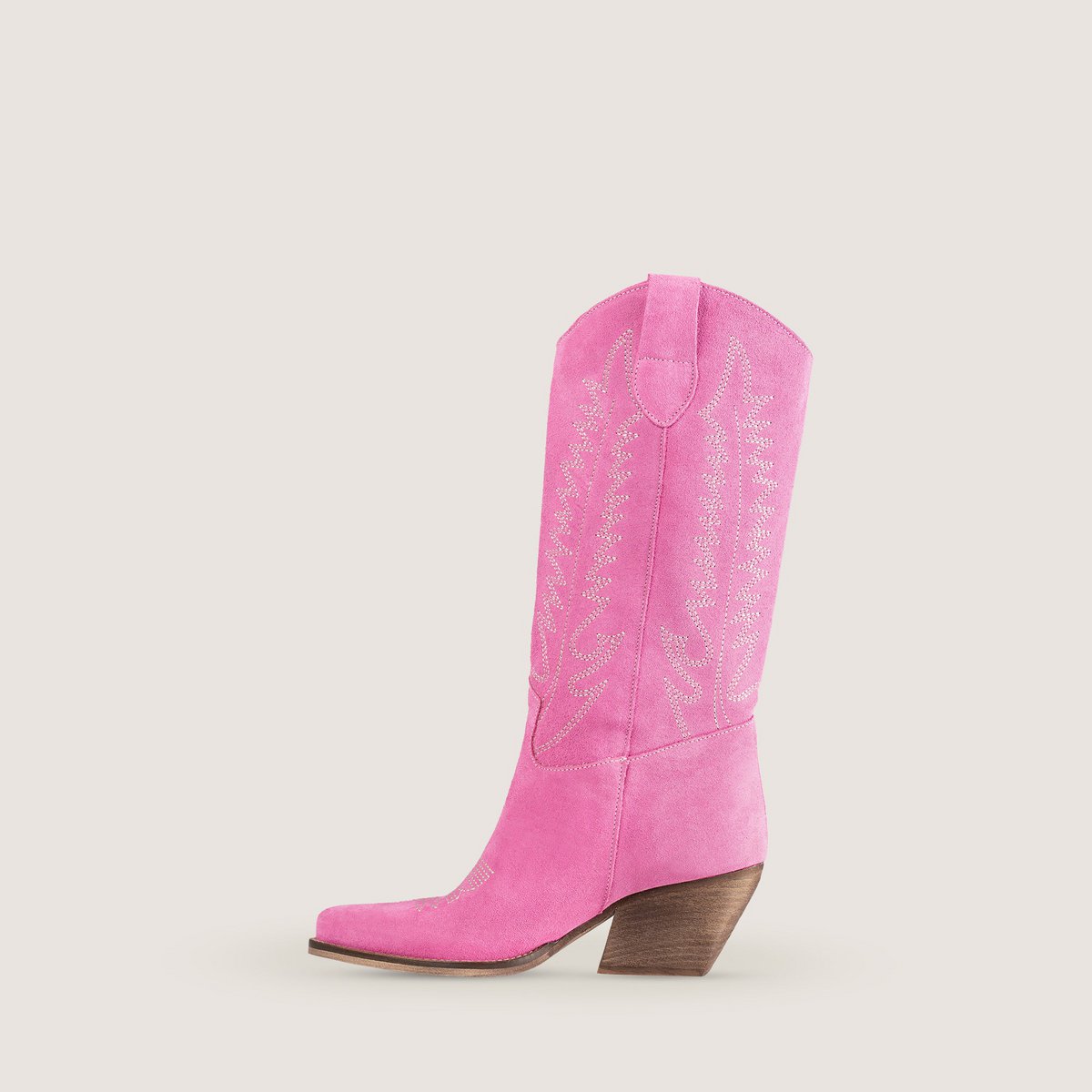 Dallas Midi Fucsia Texan Boots