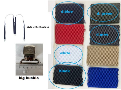 Braces, 90 cm, elastic, black