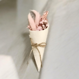 Tippose med blomster 12cm pink