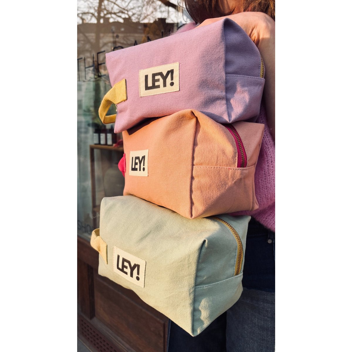 LEI! Etui - LILA-GEEL