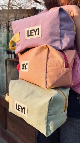 LEY! Pouch - LILAC-YELLOW