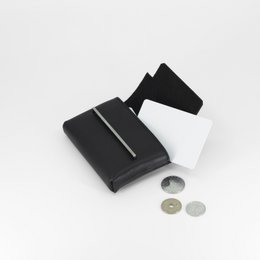 FRAME coin purse - black rhodium