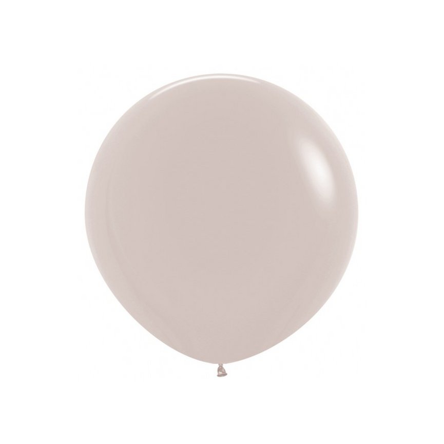 Ballons blanc crème 60 cm - sachet 3 pièces