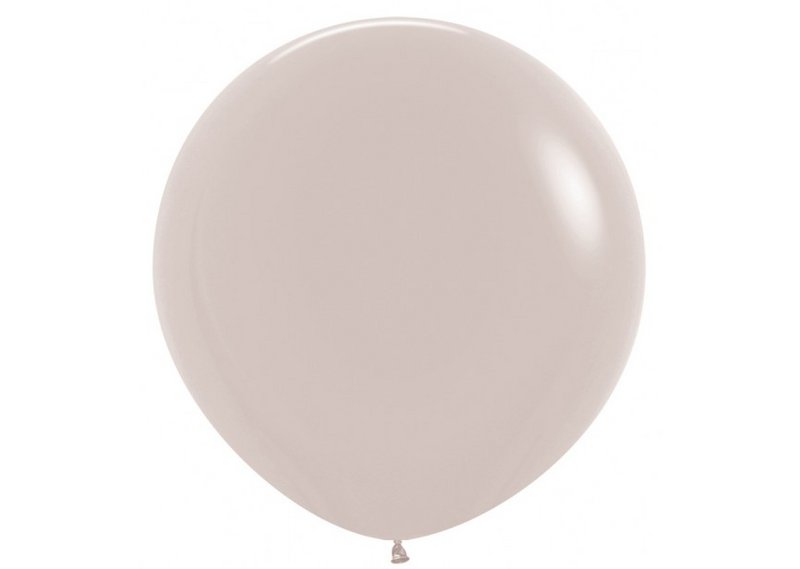 Ballons blanc crème 60 cm - sachet 3 pièces