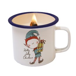 BOUGIE EN COUPE ELF NOËL - JOYEUX NOËL