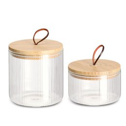 Storage jar with bamboo lid FSC 100%