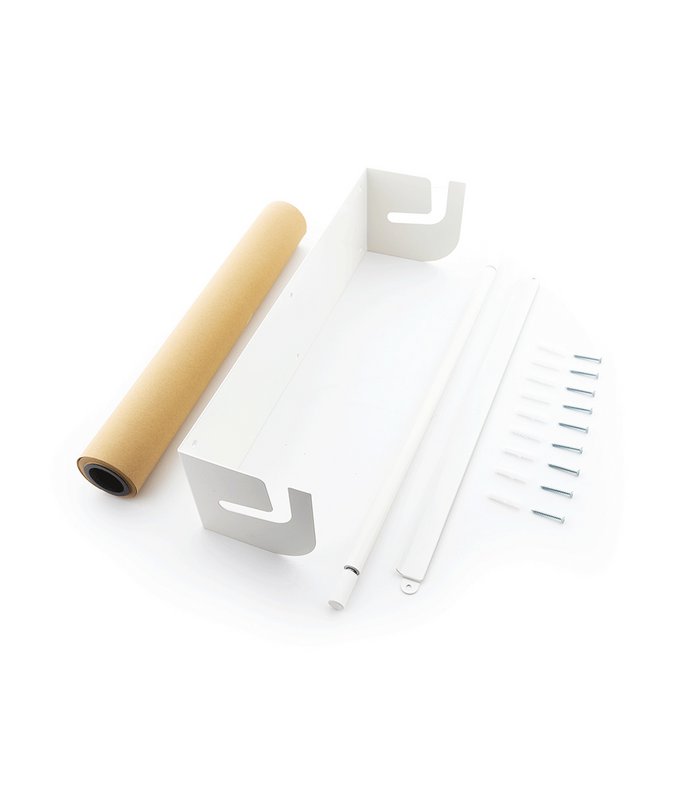 Kraft papirrulle M - Wit