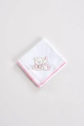 Little Friends Embroidered Burp Cloth