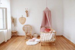 "Baby pink" baldakin
