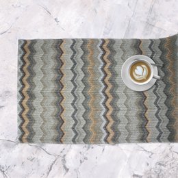 Tunk Runner Zigzag Wzór Brown 150 cm długą skórę syntetyczną