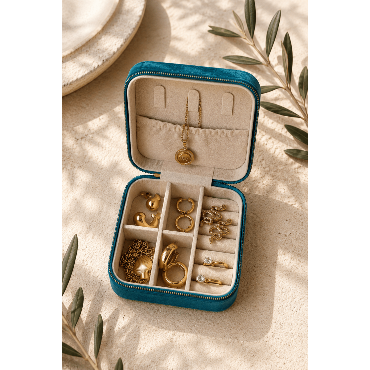Portagioie da viaggio Emerald Shell