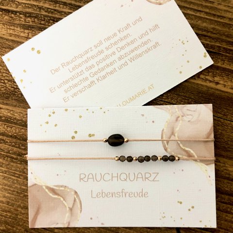 Armband Set Rauchquarz