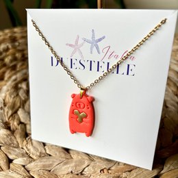 BEAR HUG – Little Girl Necklace with Gold Teddy Bear