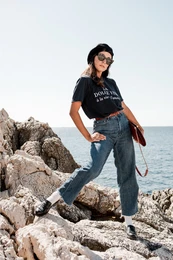 Navy blue dolce vita t-shirt