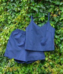 Zweiteiliges Set Dunkelblau