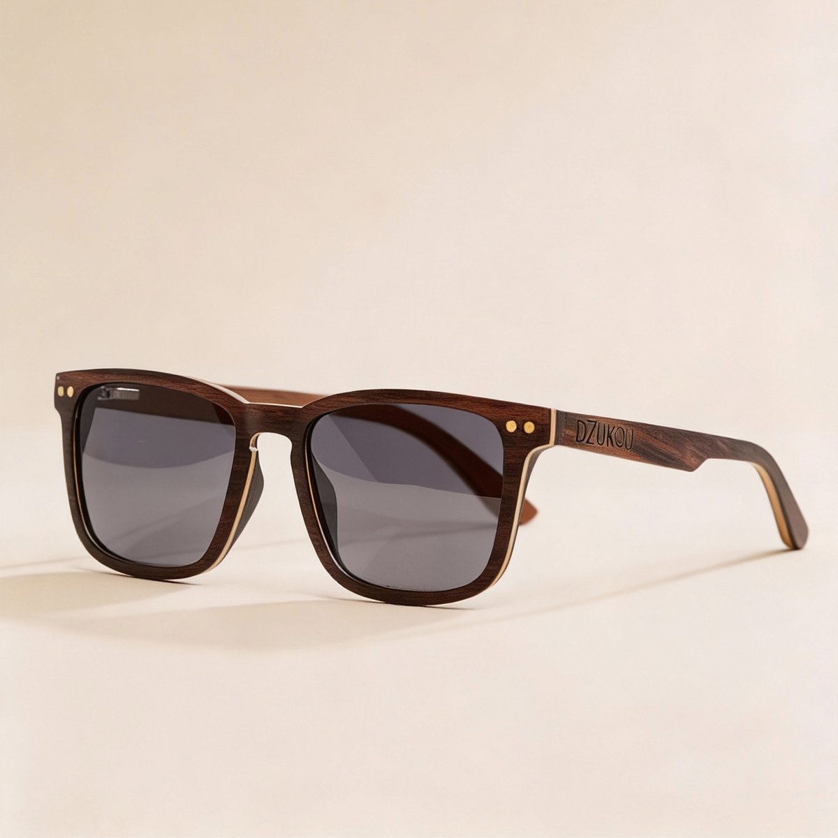 Wooden Sunglasses for Women – Polarized UV400 – Ebony Frame