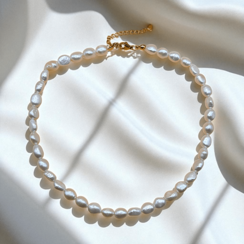 Oceanía - Collar de gargantilla con perlas barroco