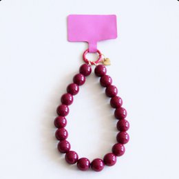Telefonledning perler XL - cerise