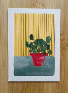 Pancake plant cardboard card