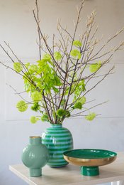 Vase Metal Small Sea Green 18x24cm