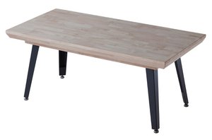 BERG VERHOOGBARE SALONTAFEL 120 x 60 CM HONING EIKEN / ZWART. OK1486