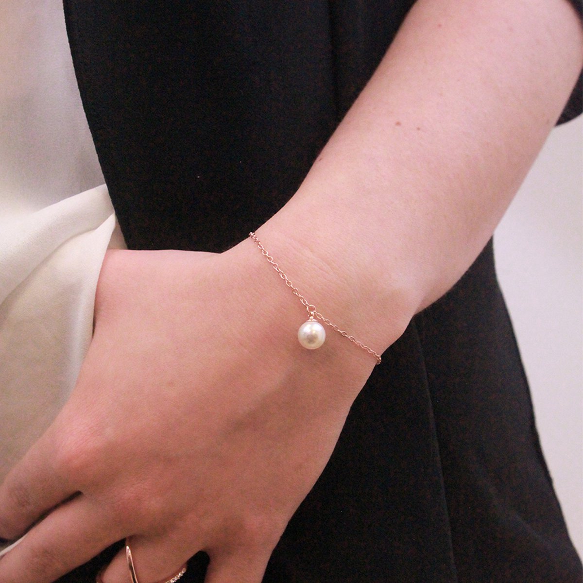 Set di perle di cristallo della luna piena - Oro rosa e cristallo