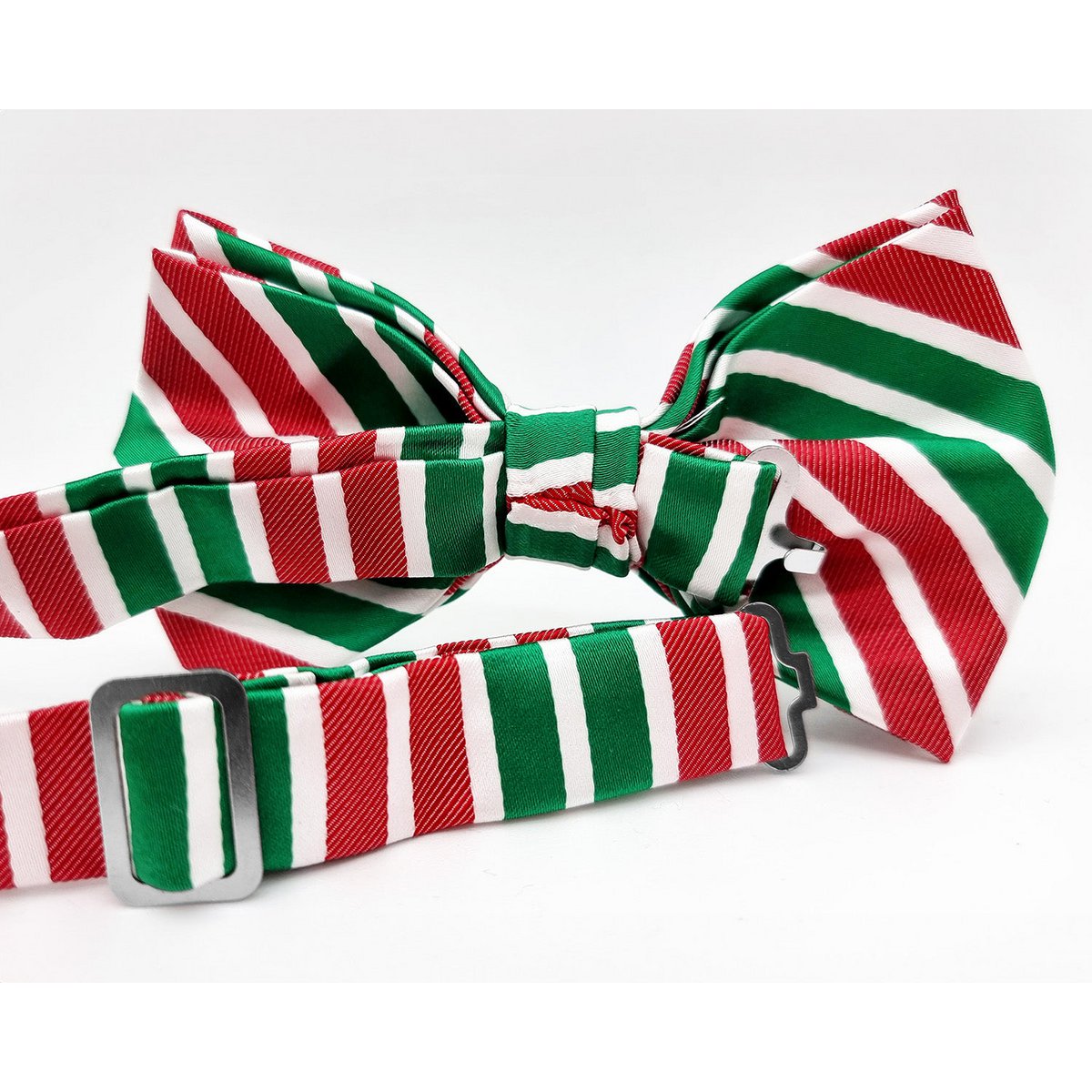 Bowtie - Green and red stripes