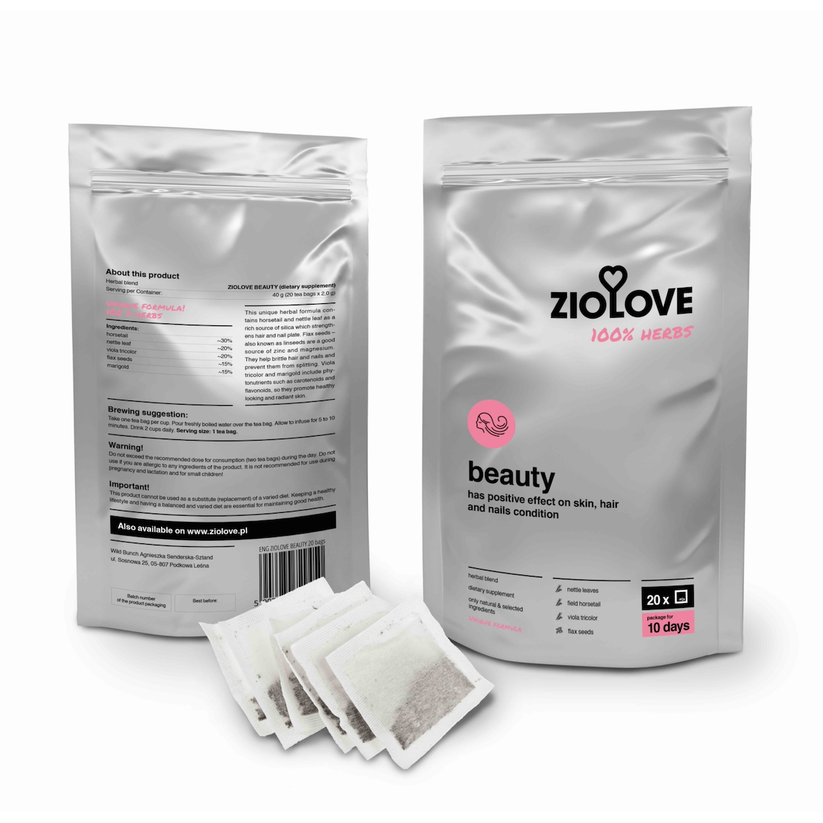 HERBATA ZIOŁOWA ZIOLOVE BEAUTY