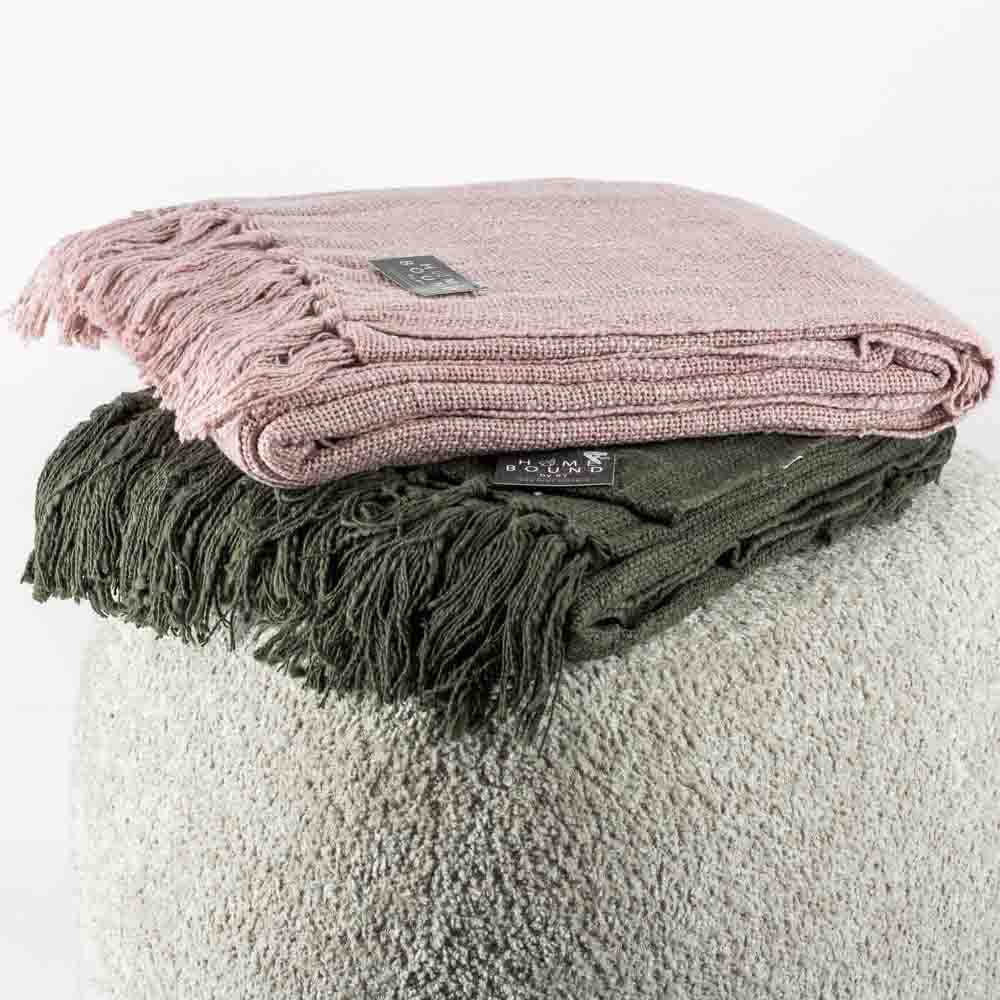 Plaid Cosy 130x160cm old pink
