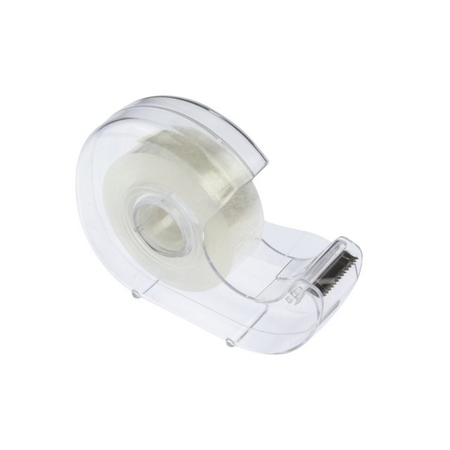 Portacinta adhesiva Núcleo canguro 25mm transparente con cinta adhesiva 19mmx33m