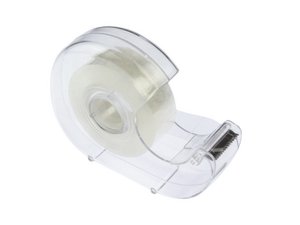 Plakbandhouder Kangaro kern 25mm transparant met plakband 19mmx33m