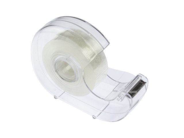 Plakbandhouder Kangaro kern 25mm transparant met plakband 19mmx33m
