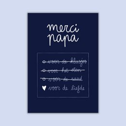 WENSKAART - Merci papa