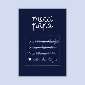 WENSKAART - Merci papa