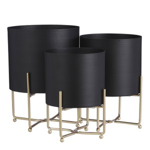 Plant stand set Aries Black